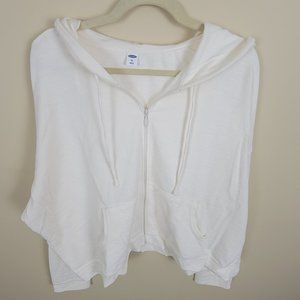 White Old Navy zip up hoodie- Never Worn
